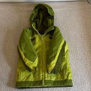 LANDS’ END green kids parka/coat/jacket